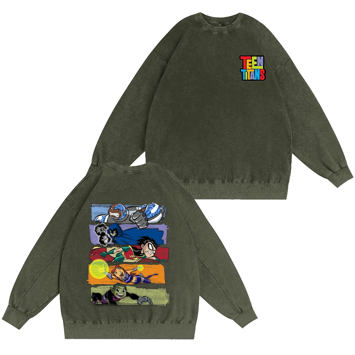 Teen Titans Unisex Washed T-shirt/Crewneck/Hoodie