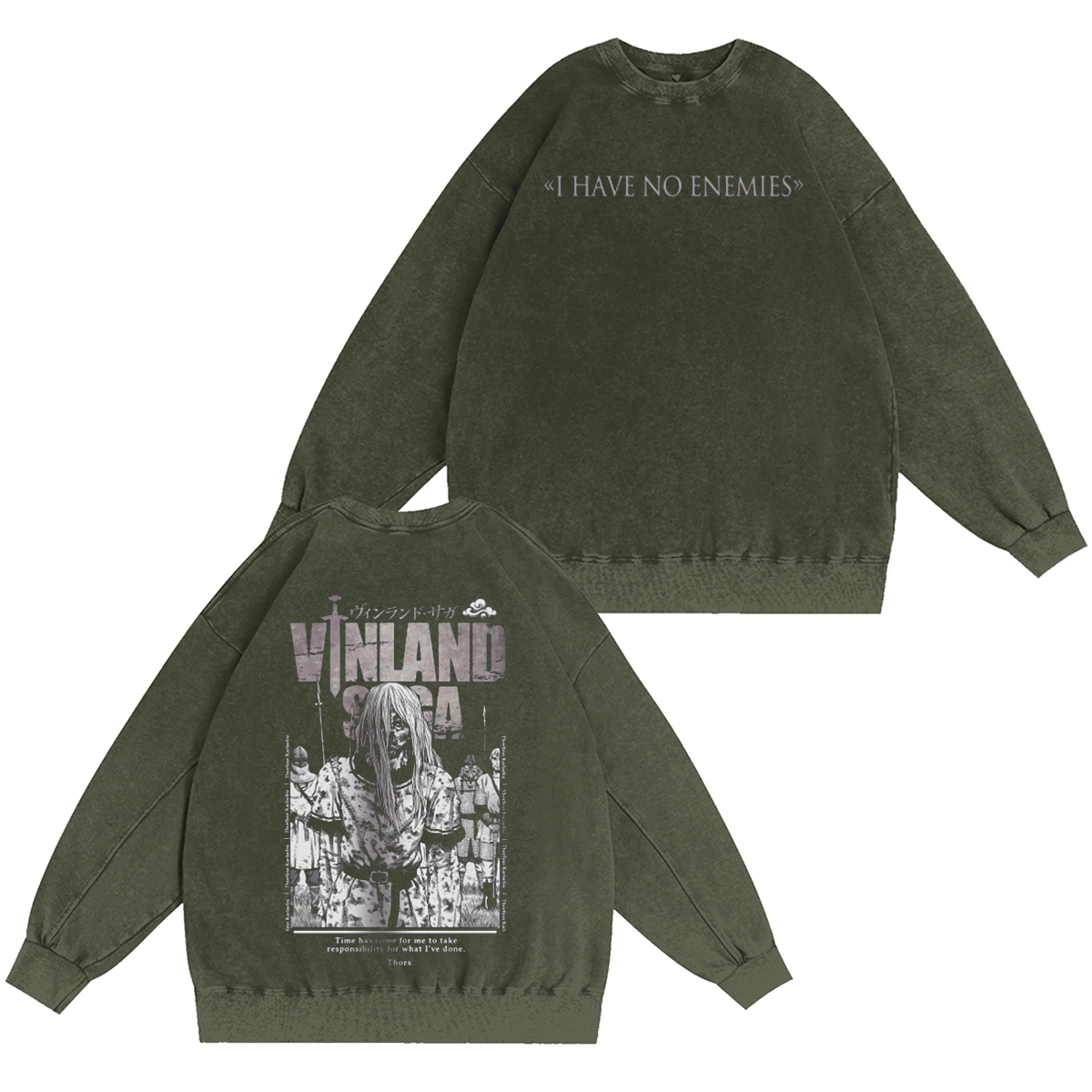 Vinland Saga Unisex Washed T-shirt/Crewneck/Hoodie