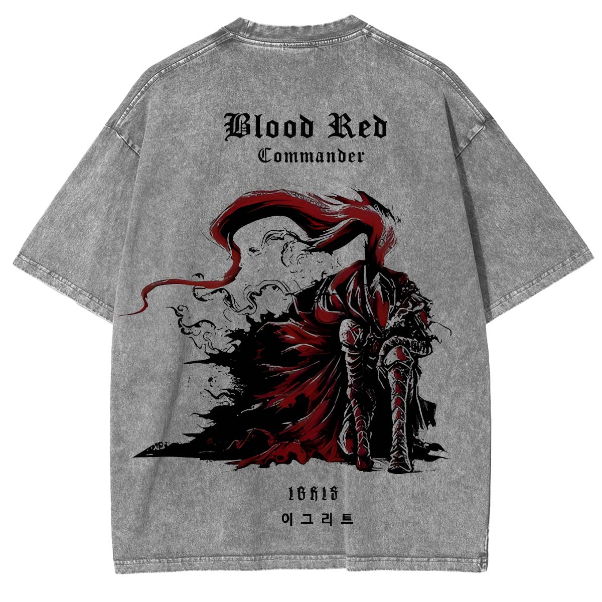 Tachima Anime Double Printed Washed Tee