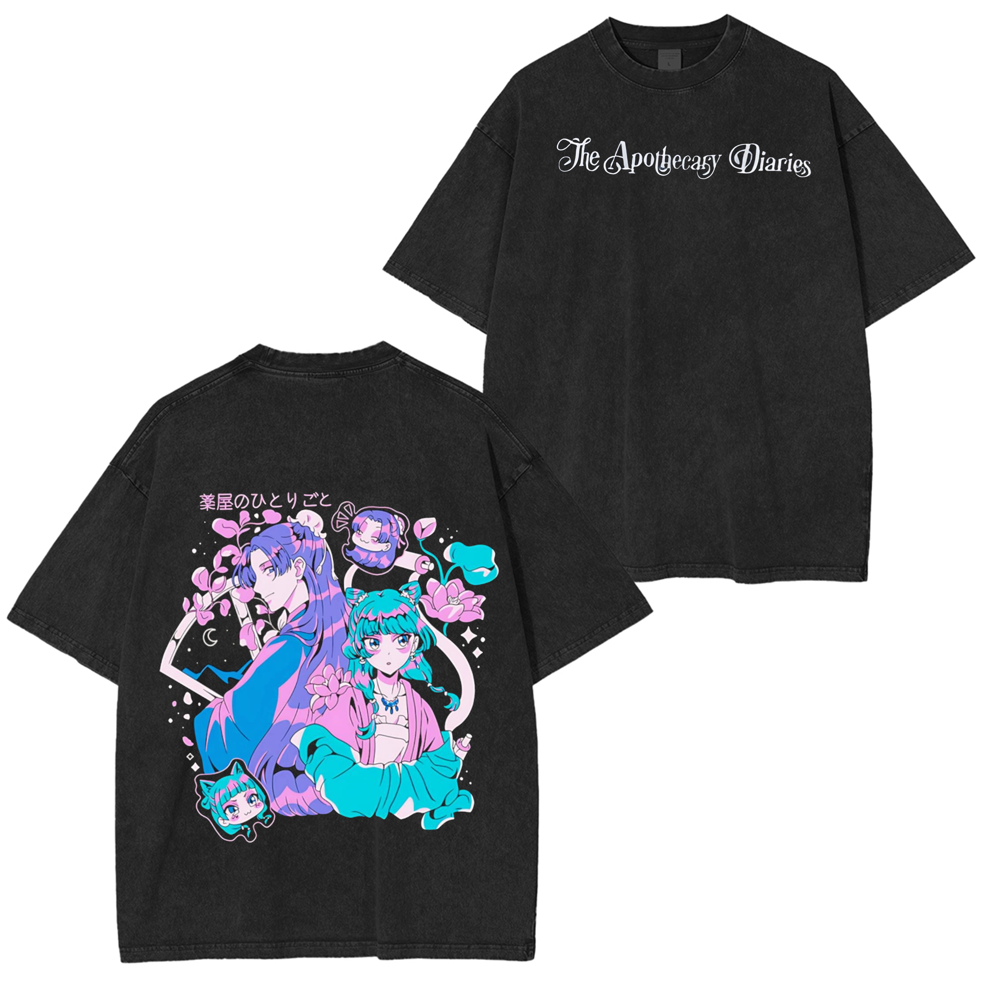 Kusuriya no Hitorigoto Vintage Washed Oversized T-Shirt