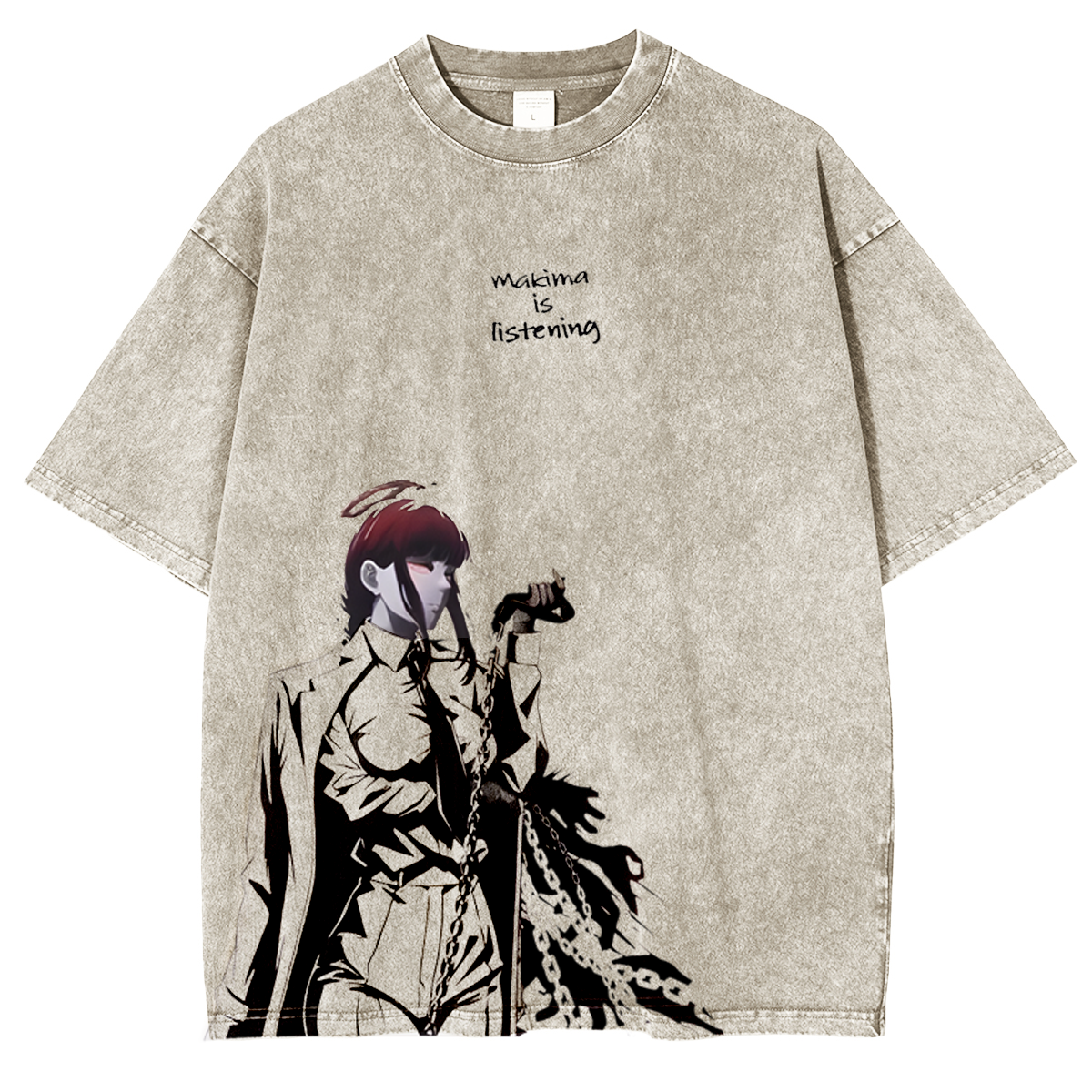 Chainsaw Man on Makima Portrait T-Shirt