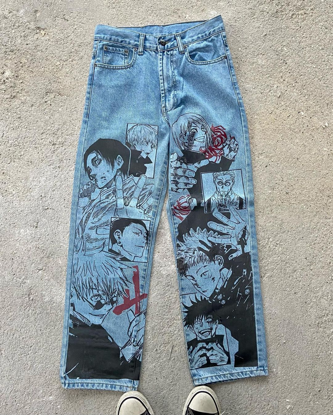 Yuji Itadori Jujutsu Kaisen jeans