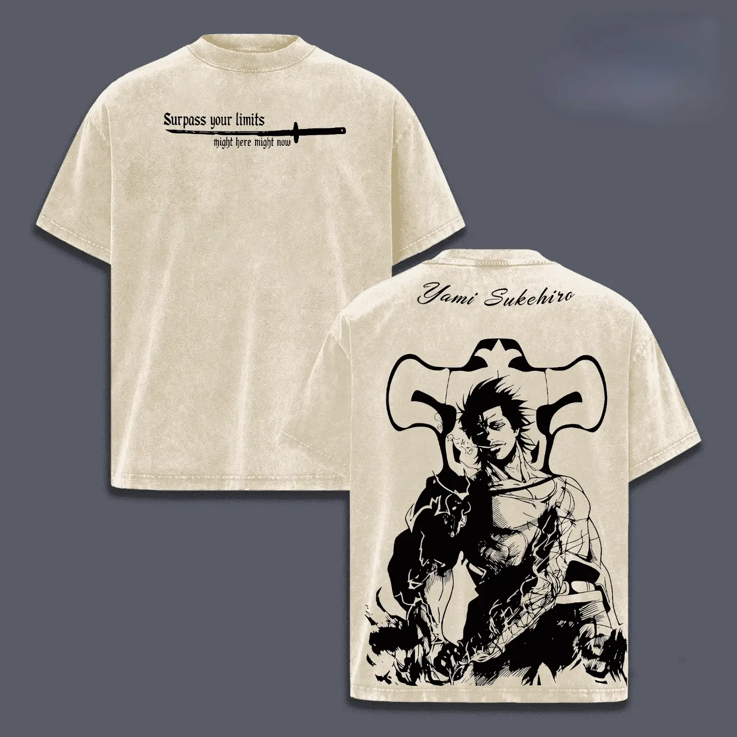 Black Clover Anime Washed T-shirt/Crewneck/Hoodie