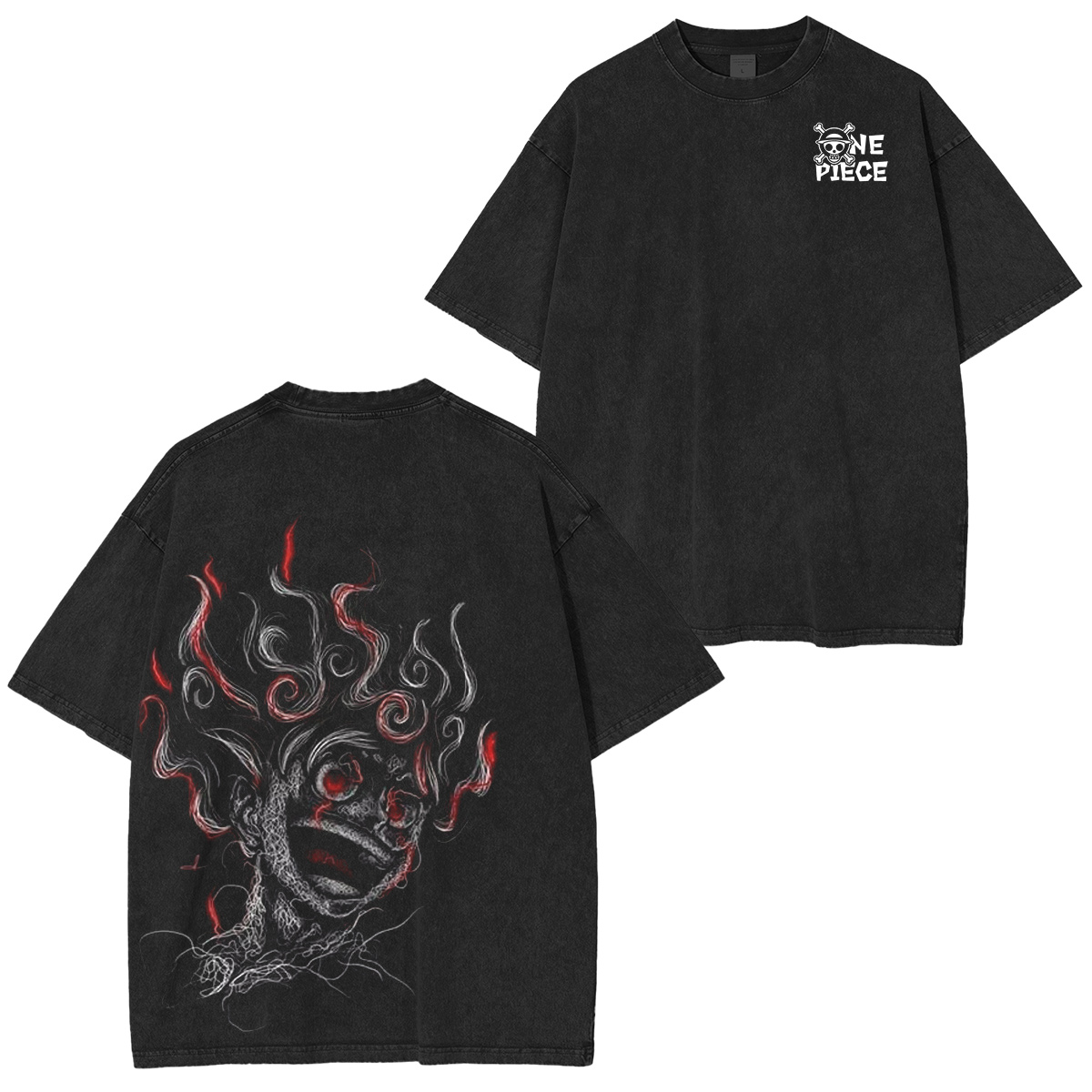 Luffy gear 5 :ONE PIECE Vintage washed T-shirt/Crewneck/Hoodie