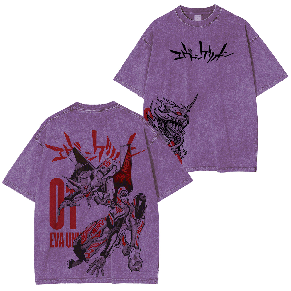 Neon Genesis Evangelion Vintage washed T-shirt/Crewneck/Hoodie