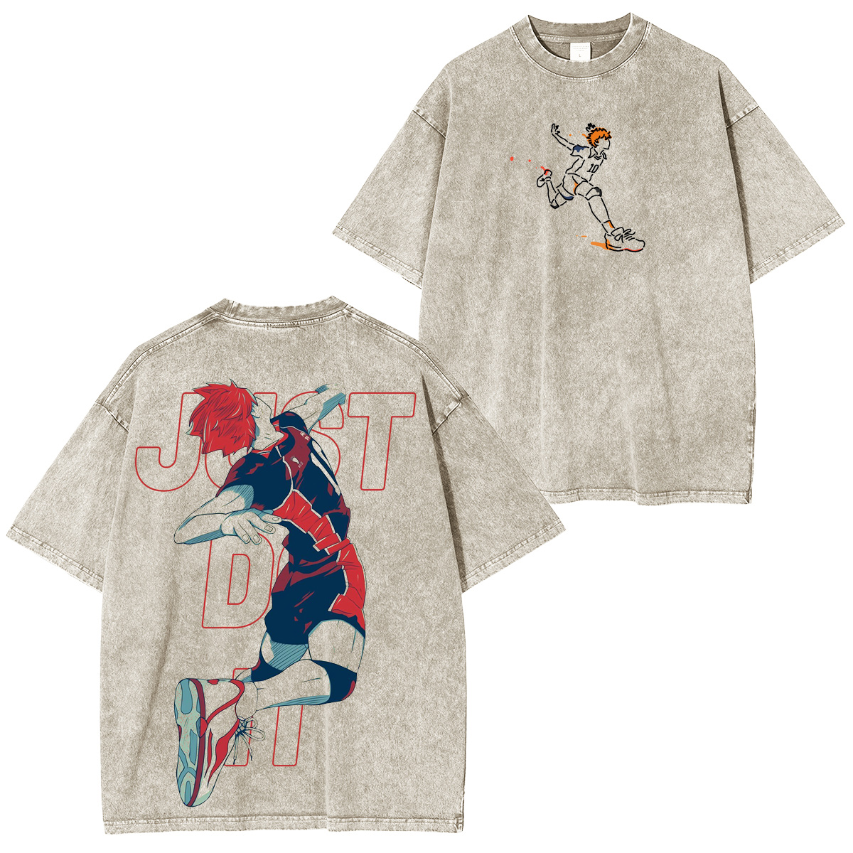 Haikyu!!  :Shoyo Hinata Vintage washed T-shirt/Crewneck/Hoodie