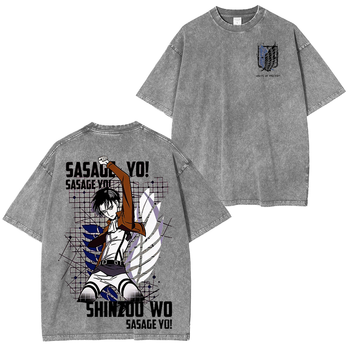Attack on Titan Vintage washed T-shirt/Crewneck/Hoodie