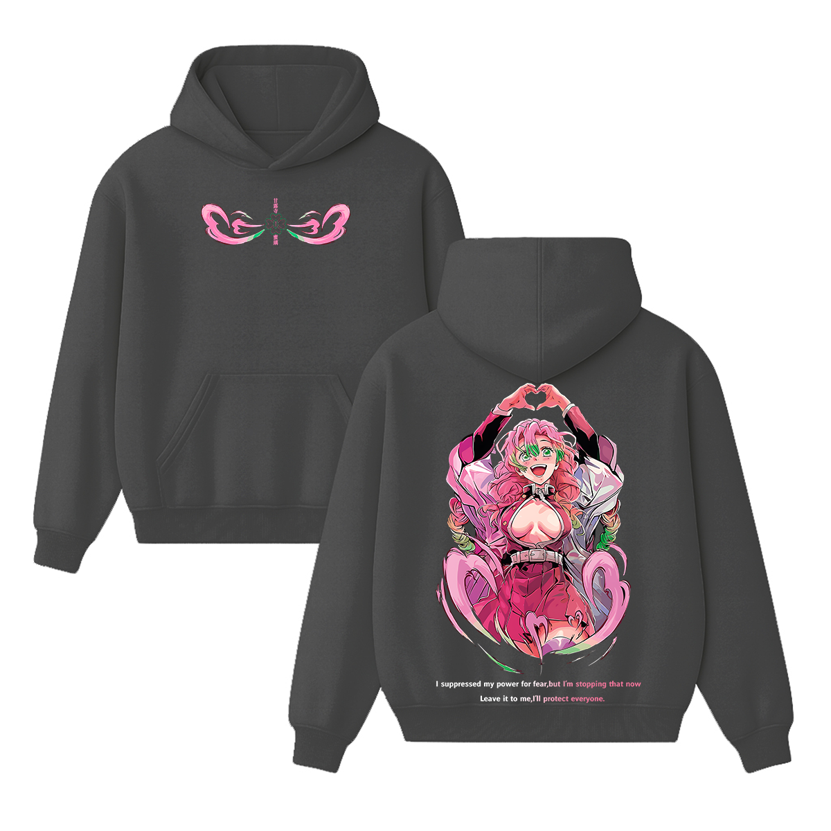 Demon Slayer Anime Double Printed Vintage Unisex Hoodie