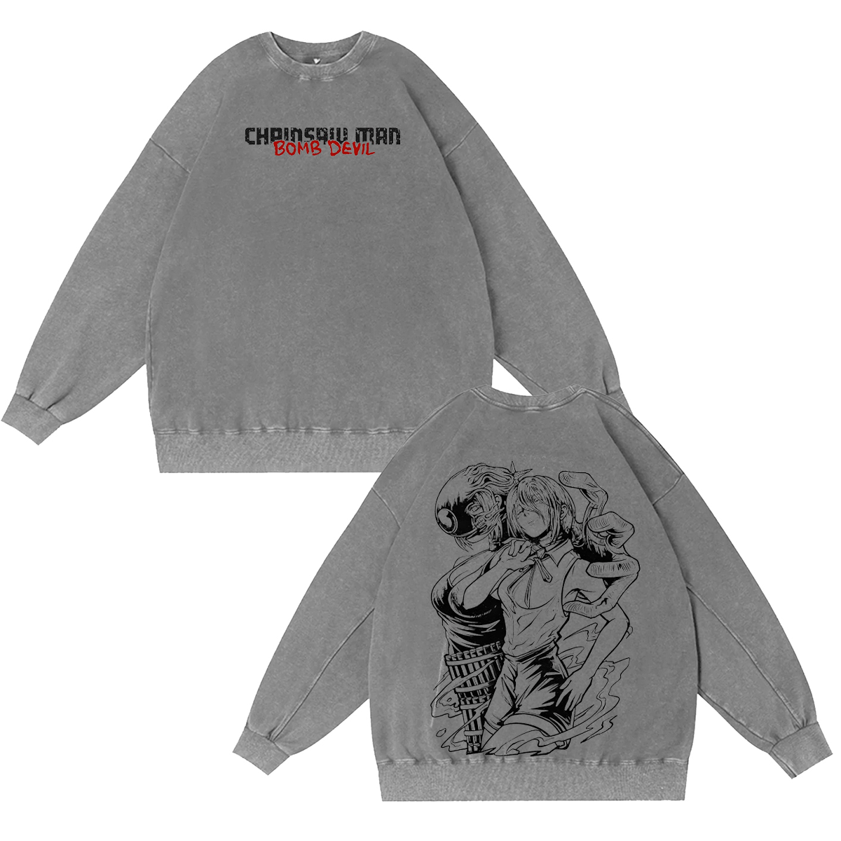 Chainsaw Man Vintage Washed T-shirt/Crewneck/Hoodie