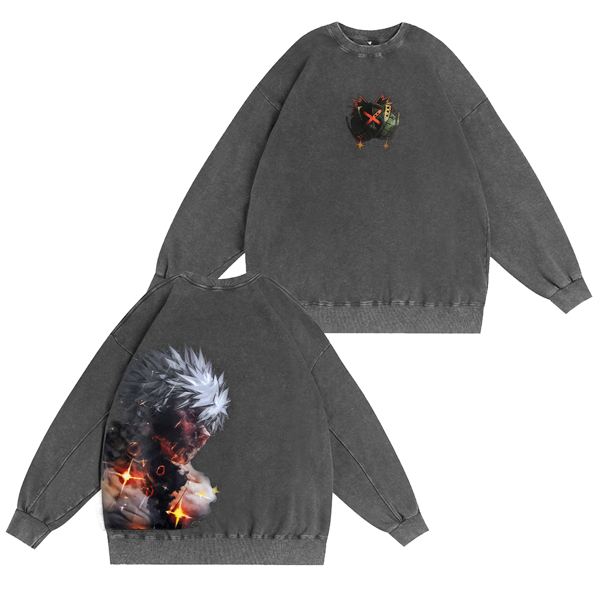 Katsuki Bakugo My Hero Academia Vintage Washed T-shirt/Crewneck/Hoodie