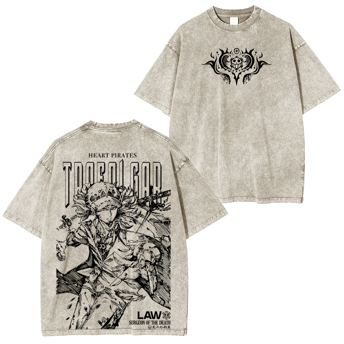 ONE PIECE  Vintage washed T-shirt/Crewneck/Hoodie