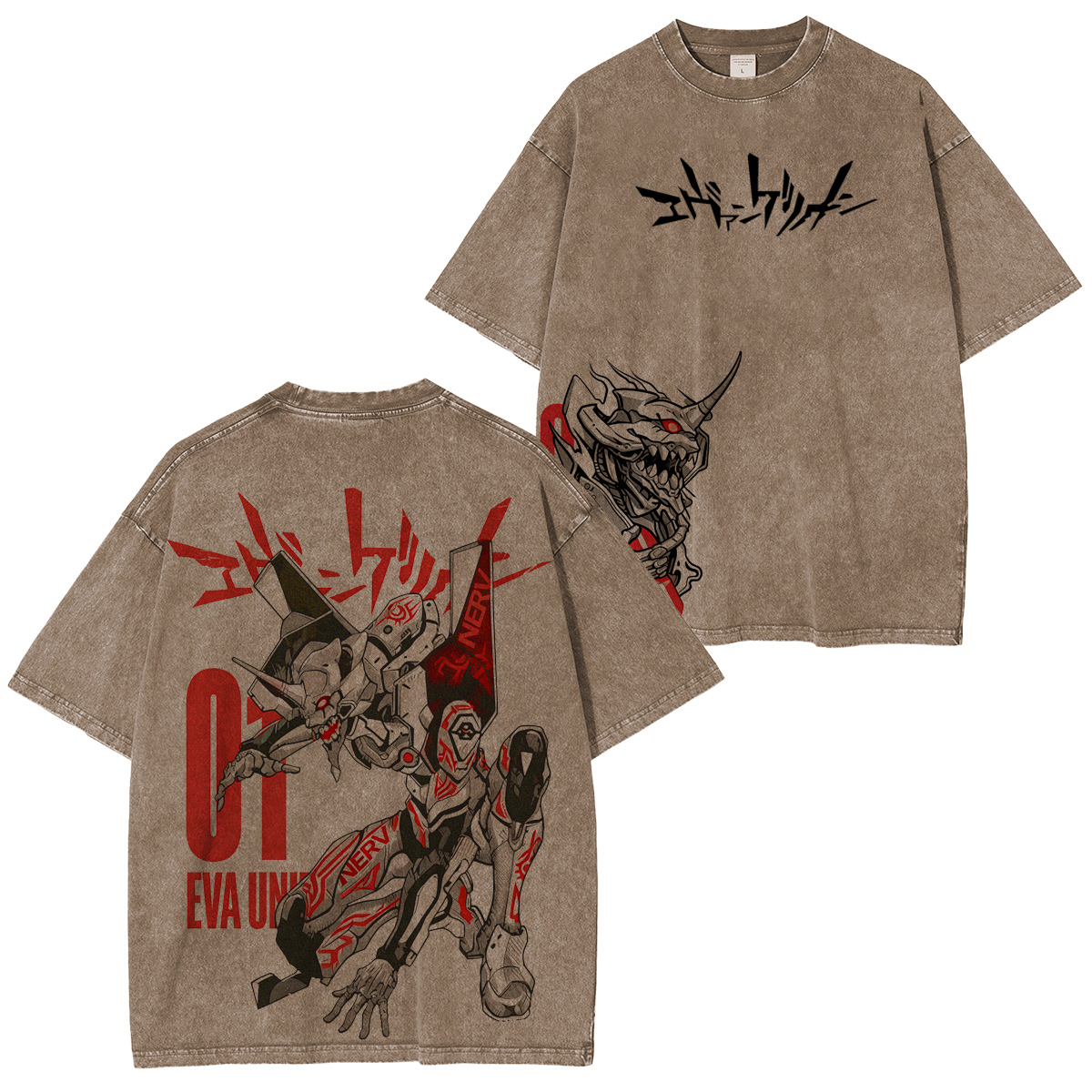 Neon Genesis Evangelion Vintage washed T-shirt/Crewneck/Hoodie