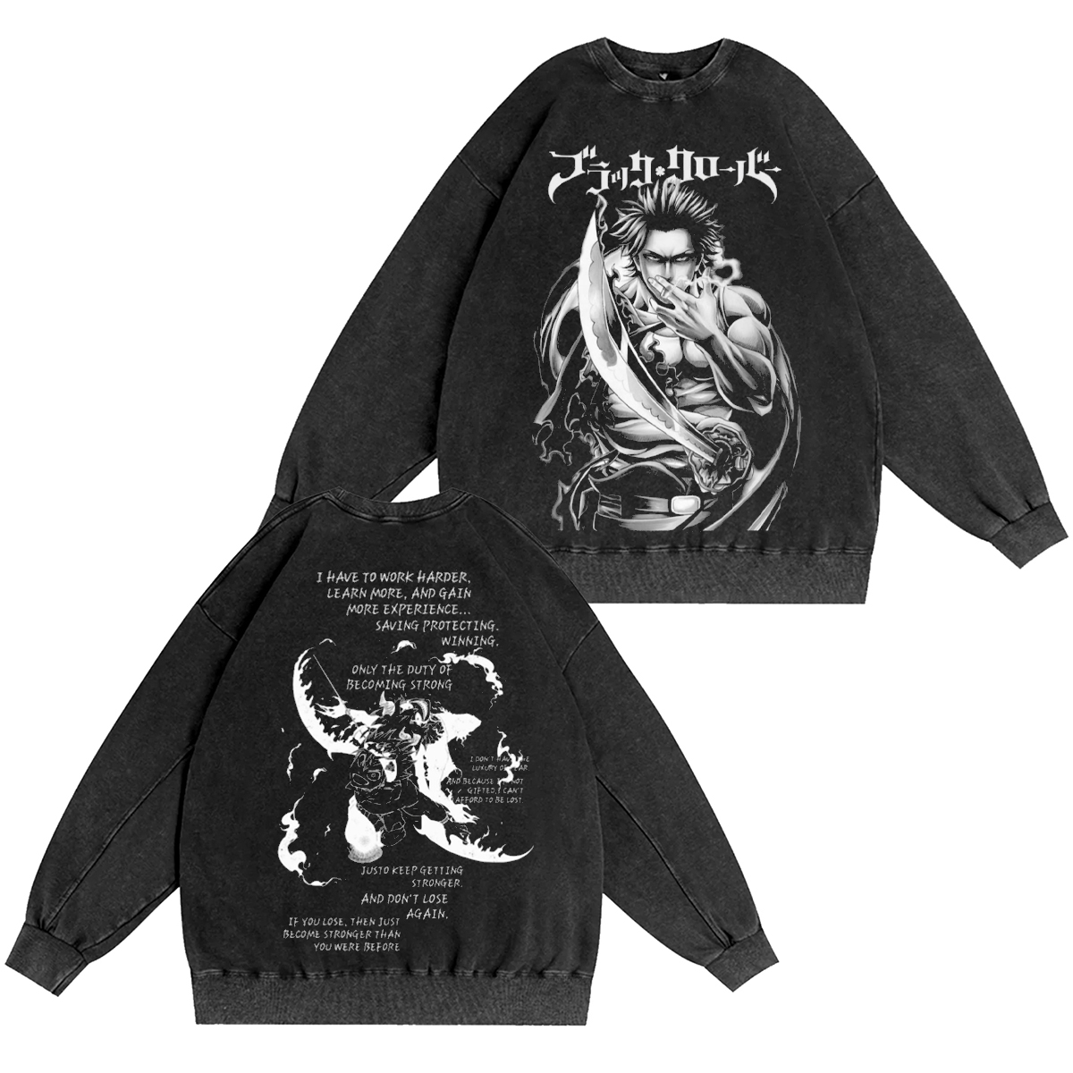 Black Clover  Washed T-shirt/Crewneck/Hoodie