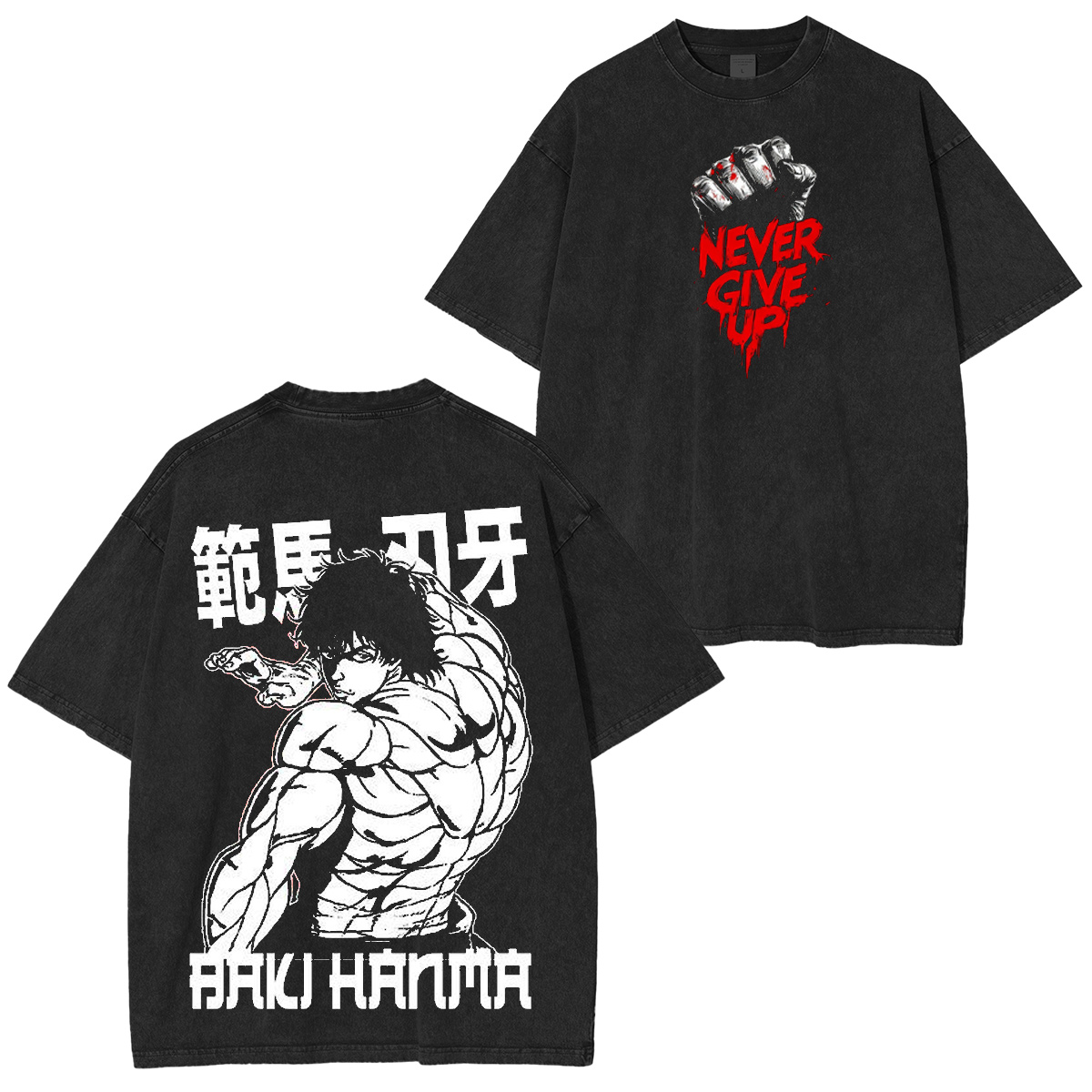Baki Hanma Vintage Washed T-shirt/Crewneck/Hoodie