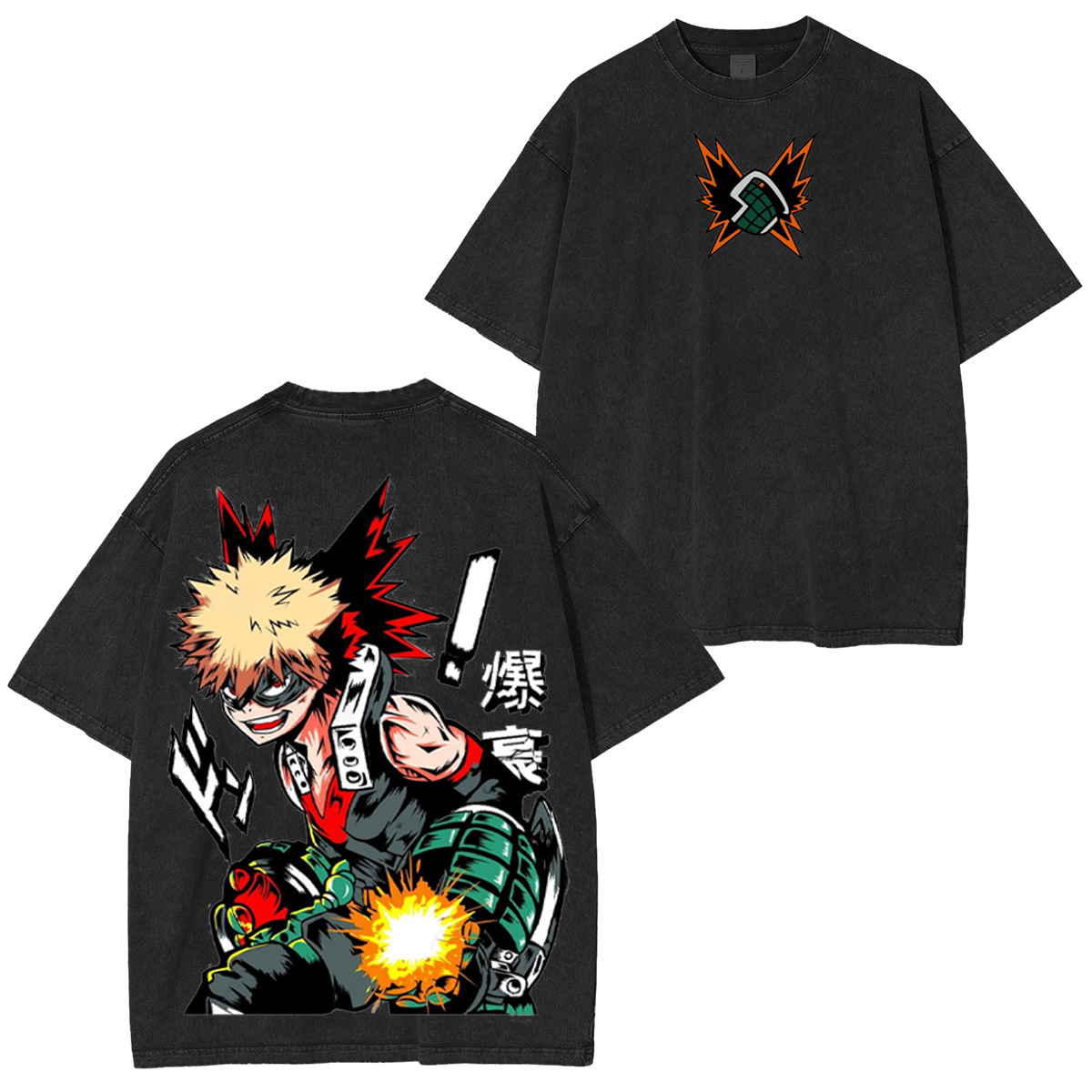 My Hero Academia Vintage Washed T-shirt/Crewneck/Hoodie