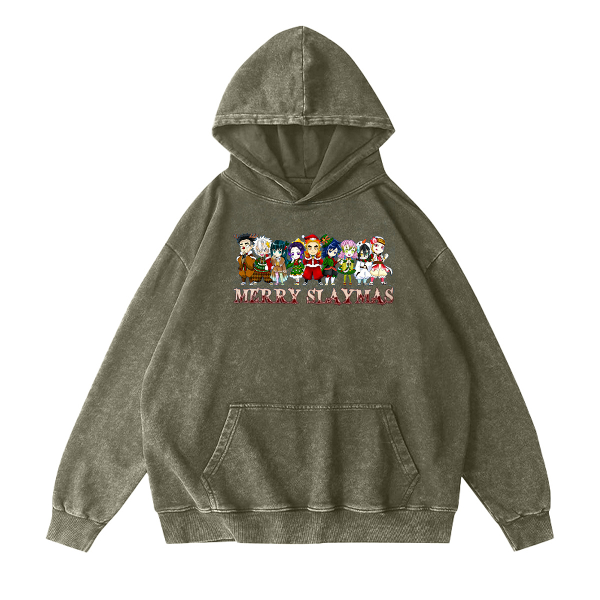 Merry Slaymas Christmas Vintage Washed T-shirt/Crewneck/Hoodie