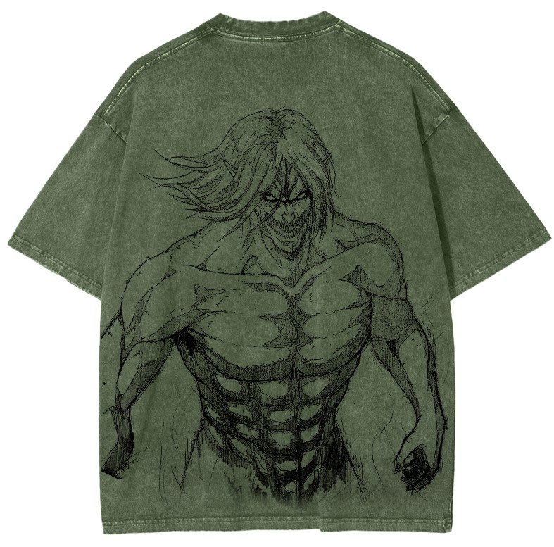 Attack on Titan Vintage Washed Unisex T-Shirt