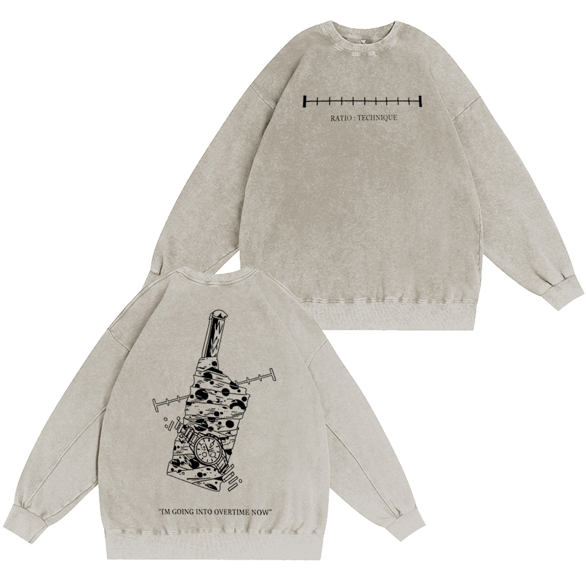 “IM GOING INTO OVERTIME NOW” funny Vintage washed T-shirt/Crewneck/Hoodie