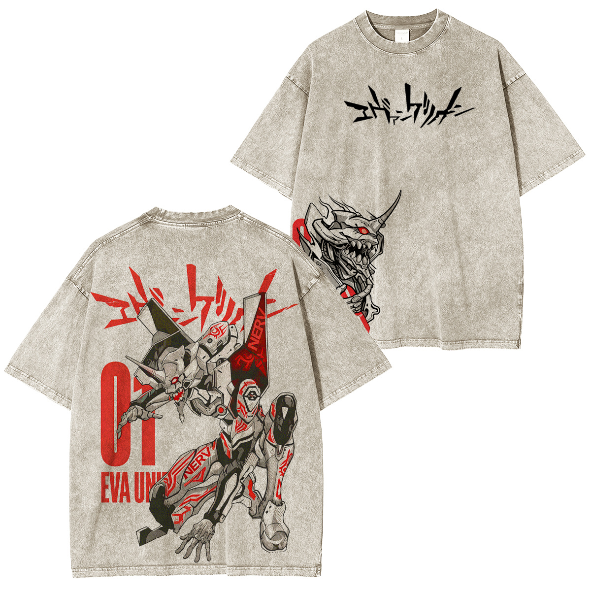 Neon Genesis Evangelion Vintage washed T-shirt/Crewneck/Hoodie