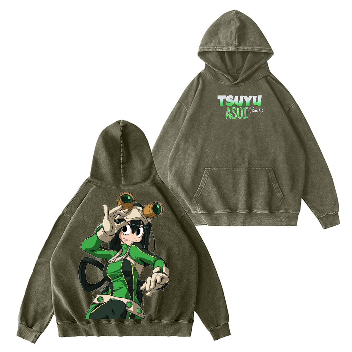Tsuyu Asui My Hero Academia Vintage Washed T-shirt/Crewneck/Hoodie