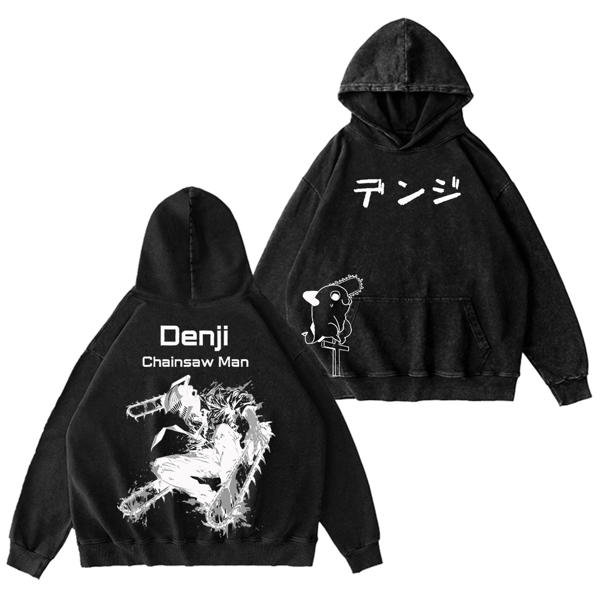 Denji Chainsaw Man Vintage Washed T-shirt/Crewneck/Hoodie