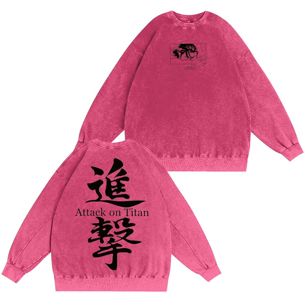 Attack On Titan Washed T-shirt/Crewneck/Hoodie