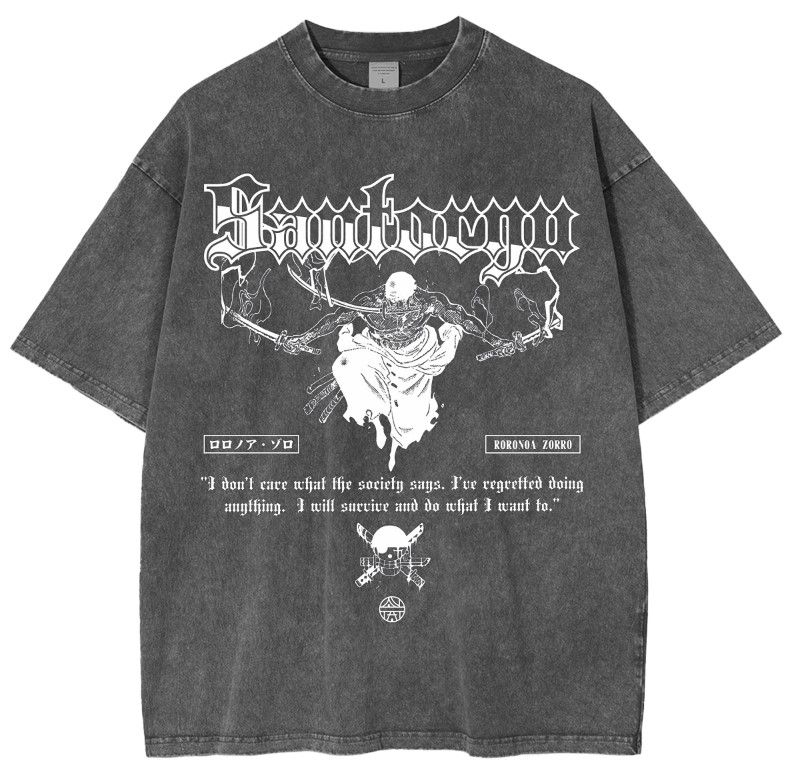 Roronoa Zoro Anime Oversized T-shirt