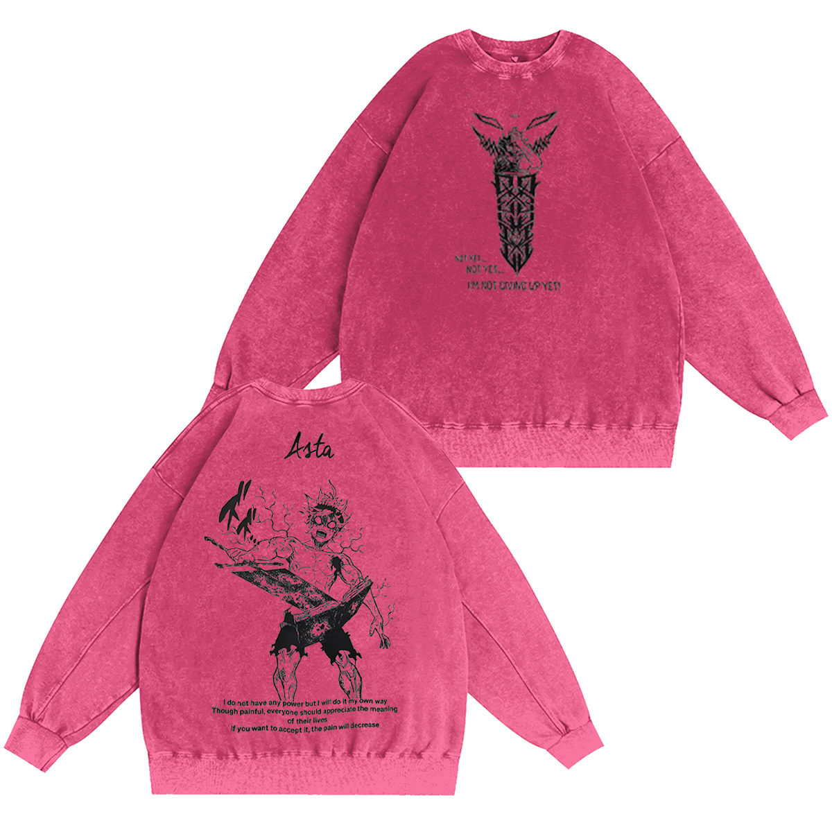 Asta Black Clover Washed T-shirt/Crewneck/Hoodie