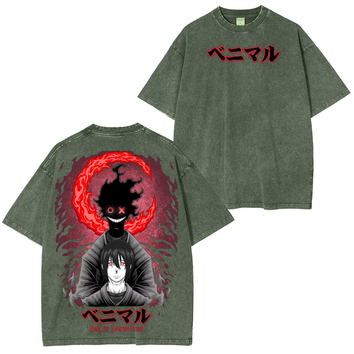 Benimaru Fire Force Washed T-shirt/Crewneck/Hoodie