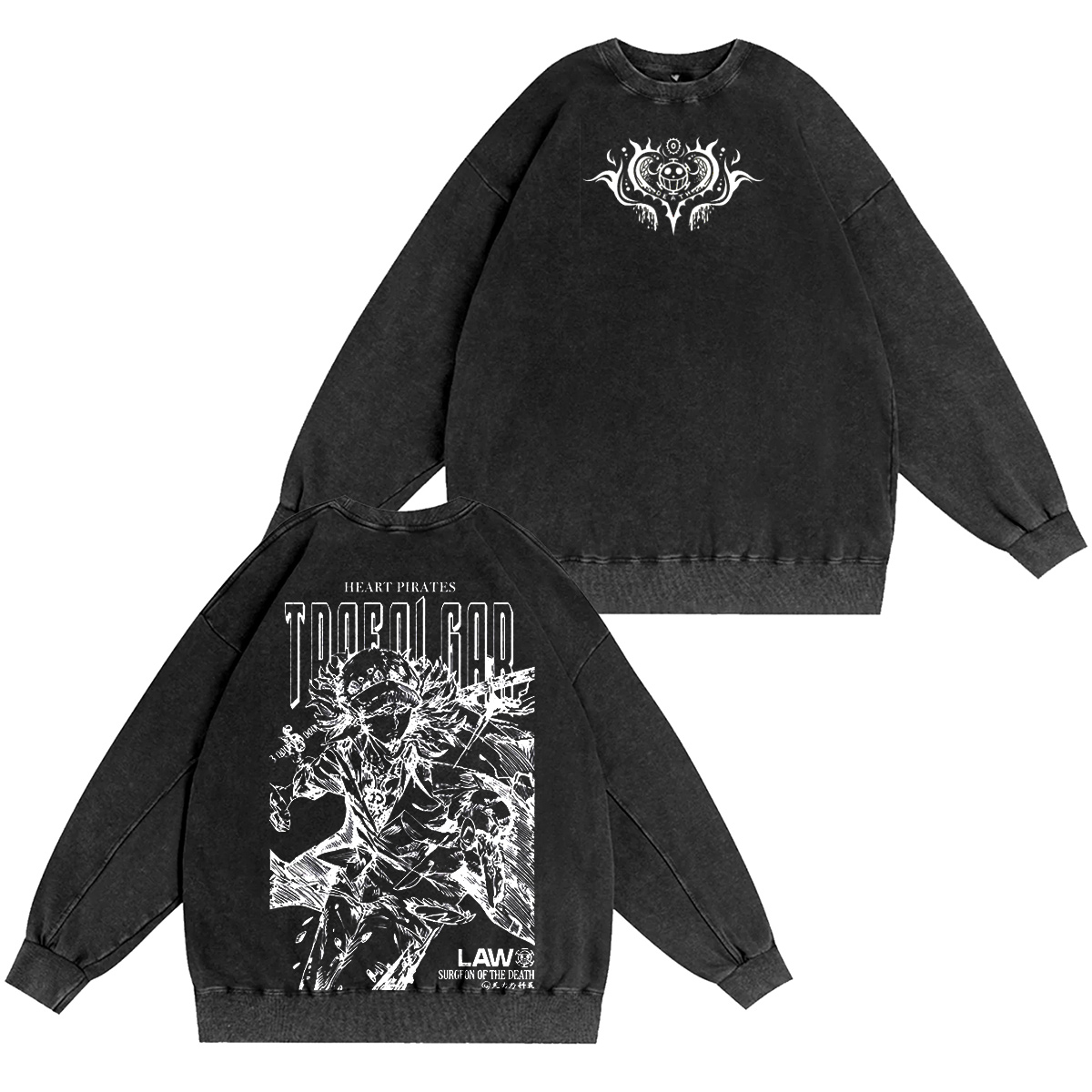 ONE PIECE  Vintage washed T-shirt/Crewneck/Hoodie