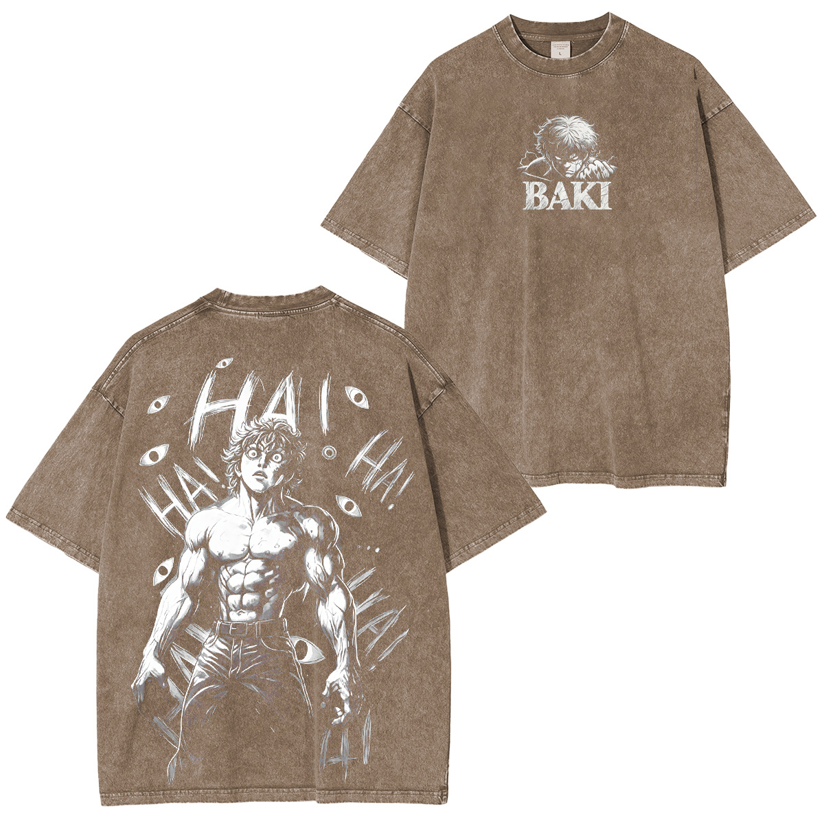 manga : Baki Hanma Vintage washed T-shirt/Crewneck/Hoodie