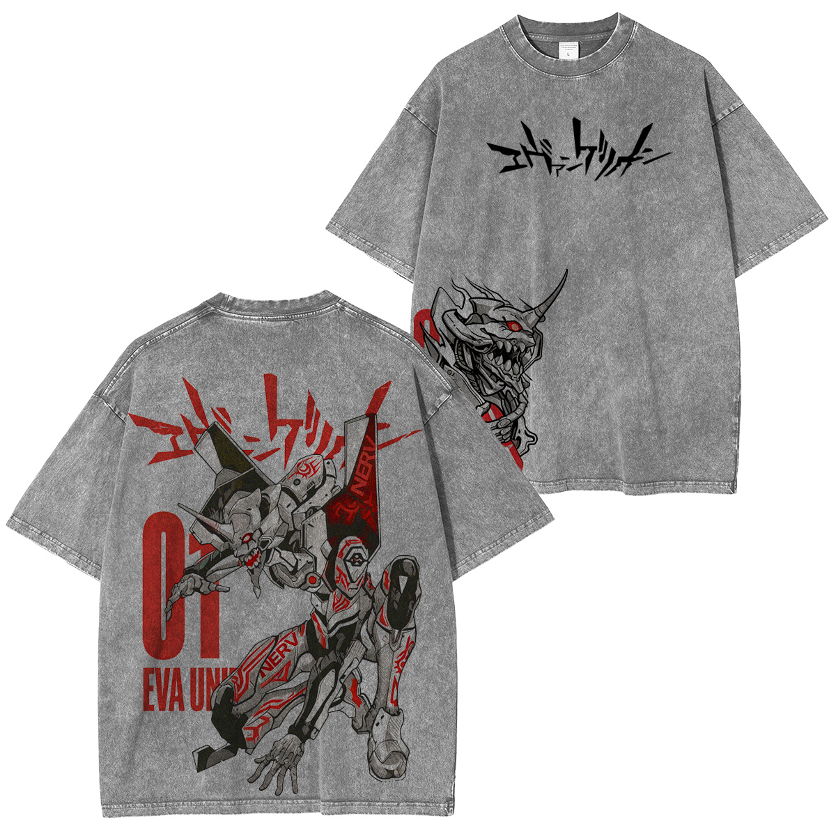 Neon Genesis Evangelion Vintage washed T-shirt/Crewneck/Hoodie