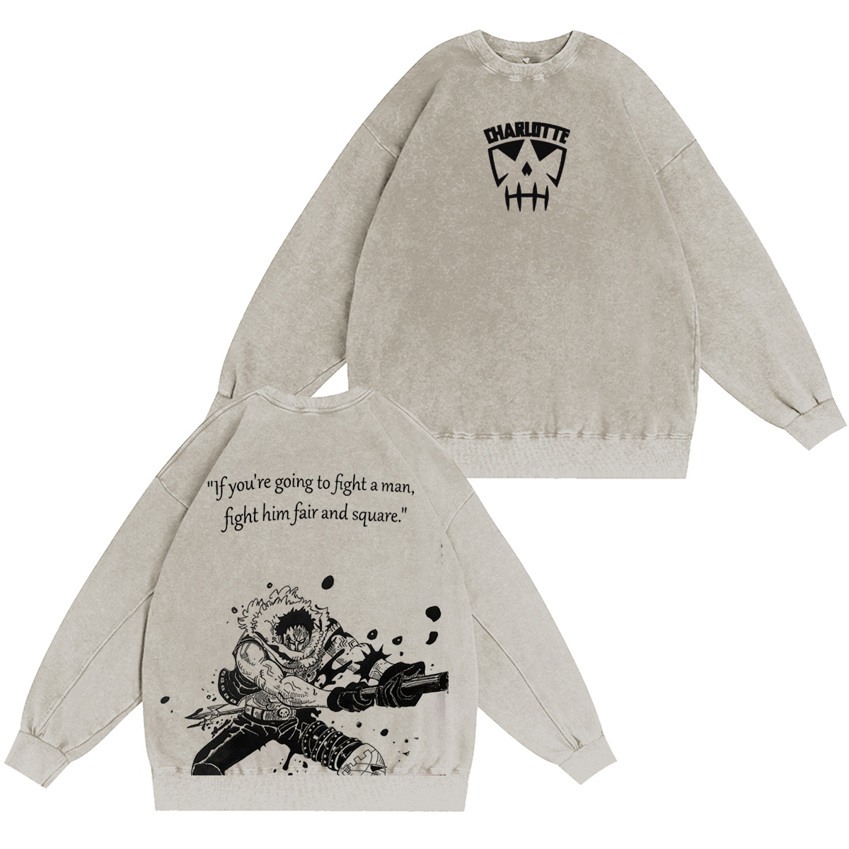 One Piece：Charlotte Vintage washed T-shirt/Crewneck/Hoodie