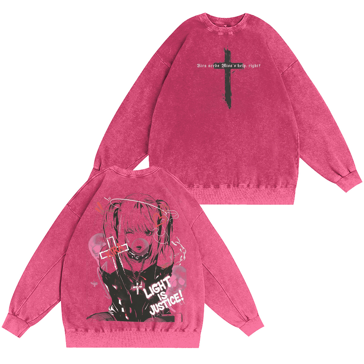 Misa Amane Death Note Washed T-shirt/Crewneck/Hoodie