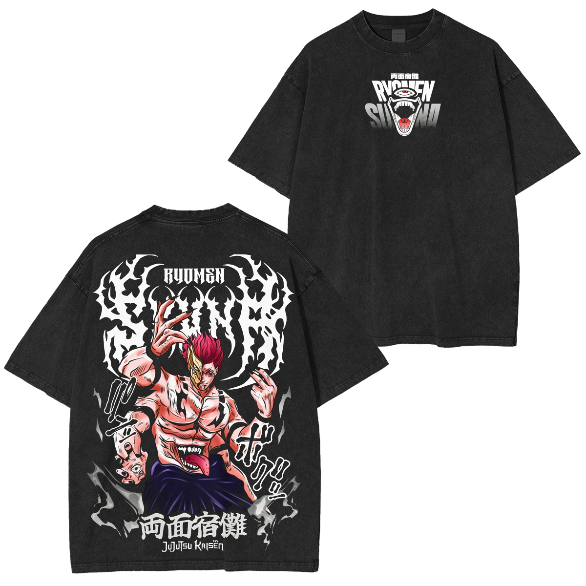 Ryomen Sukuna Jujutsu Kaisen Washed T-shirt/Crewneck/Hoodie