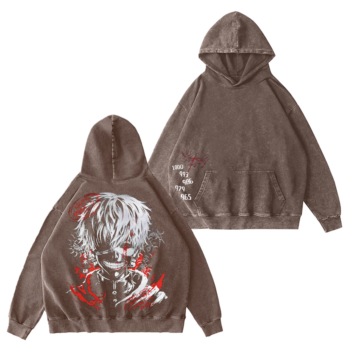 Ken Kaneki Tokyo Ghoul Washed T-shirt/Crewneck/Hoodie