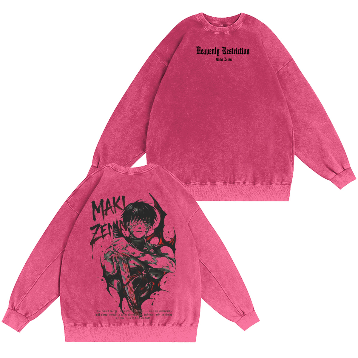 Maki Zenin Jujutsu Kaisen Washed T-shirt/Crewneck/Hoodie