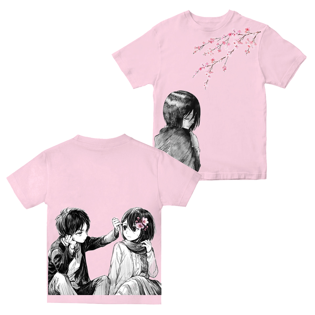Attack on Titan Vintage Washed T-shirts / Cotton T-shirts