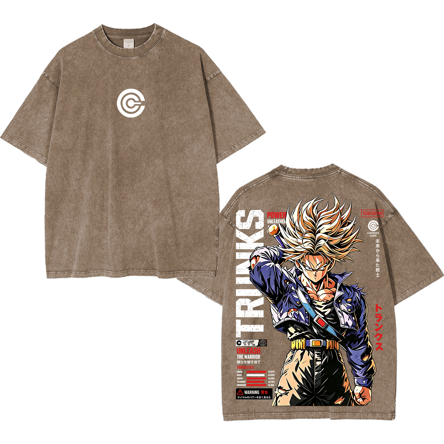 Future Trunks Vintage Unisex  Washed T-Shirt