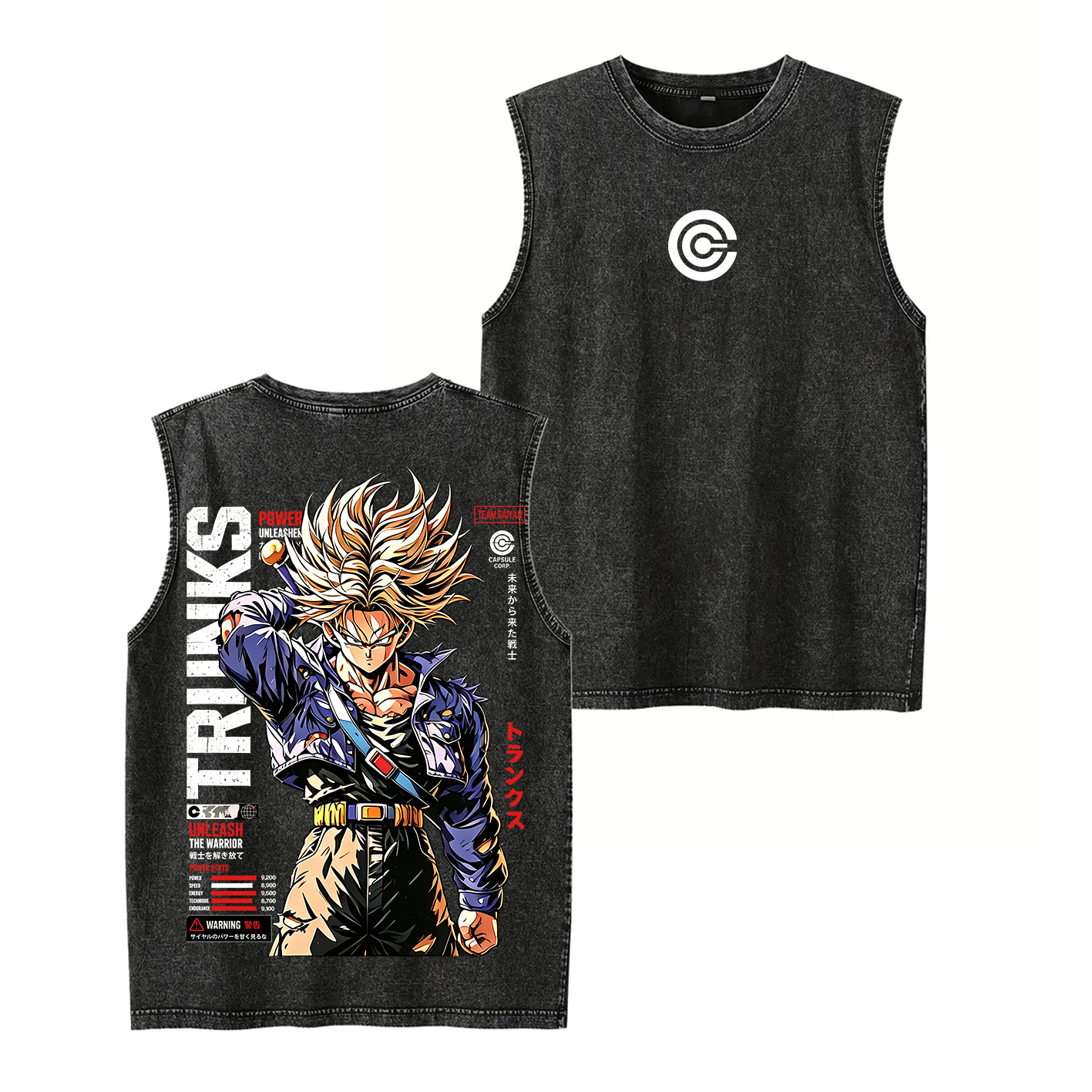 Future Trunks Vintage Unisex  Washed T-Shirt