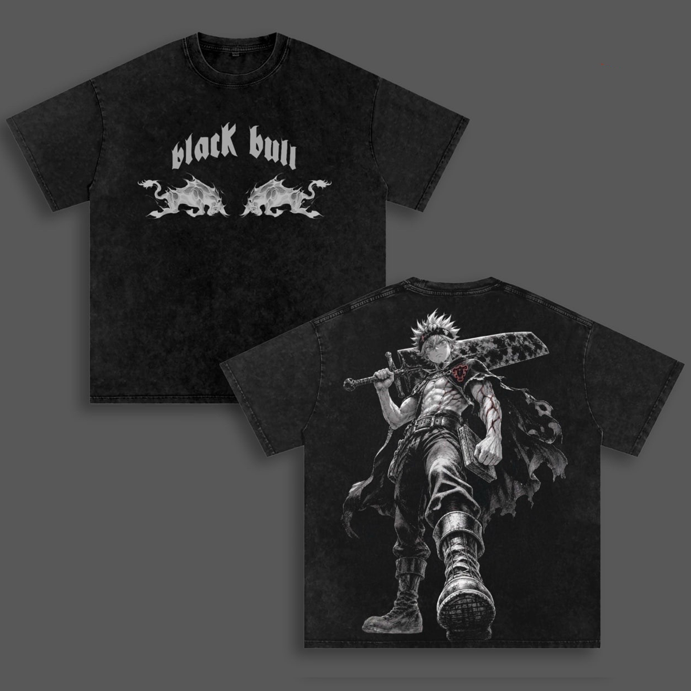 Black Clover Unisex  Washed T-Shirt