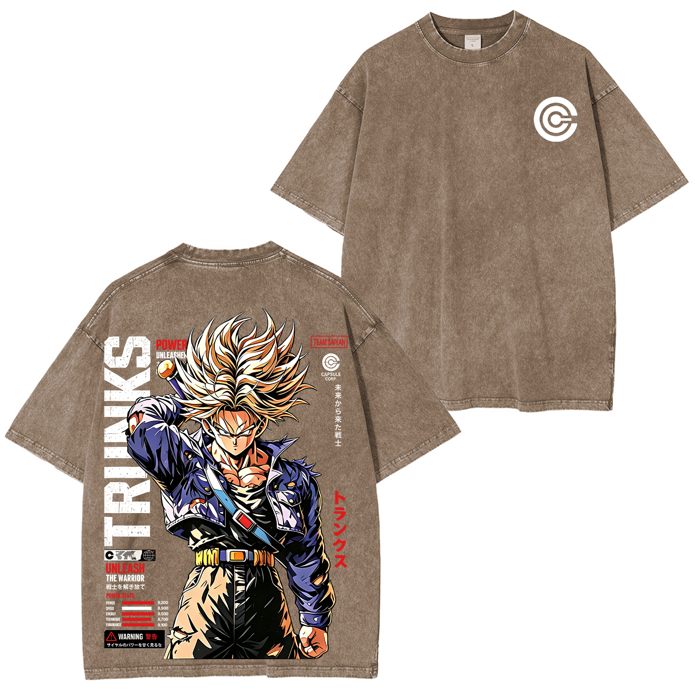 Future Trunks Dragon Ball Vintage Unisex  Washed T-Shirt