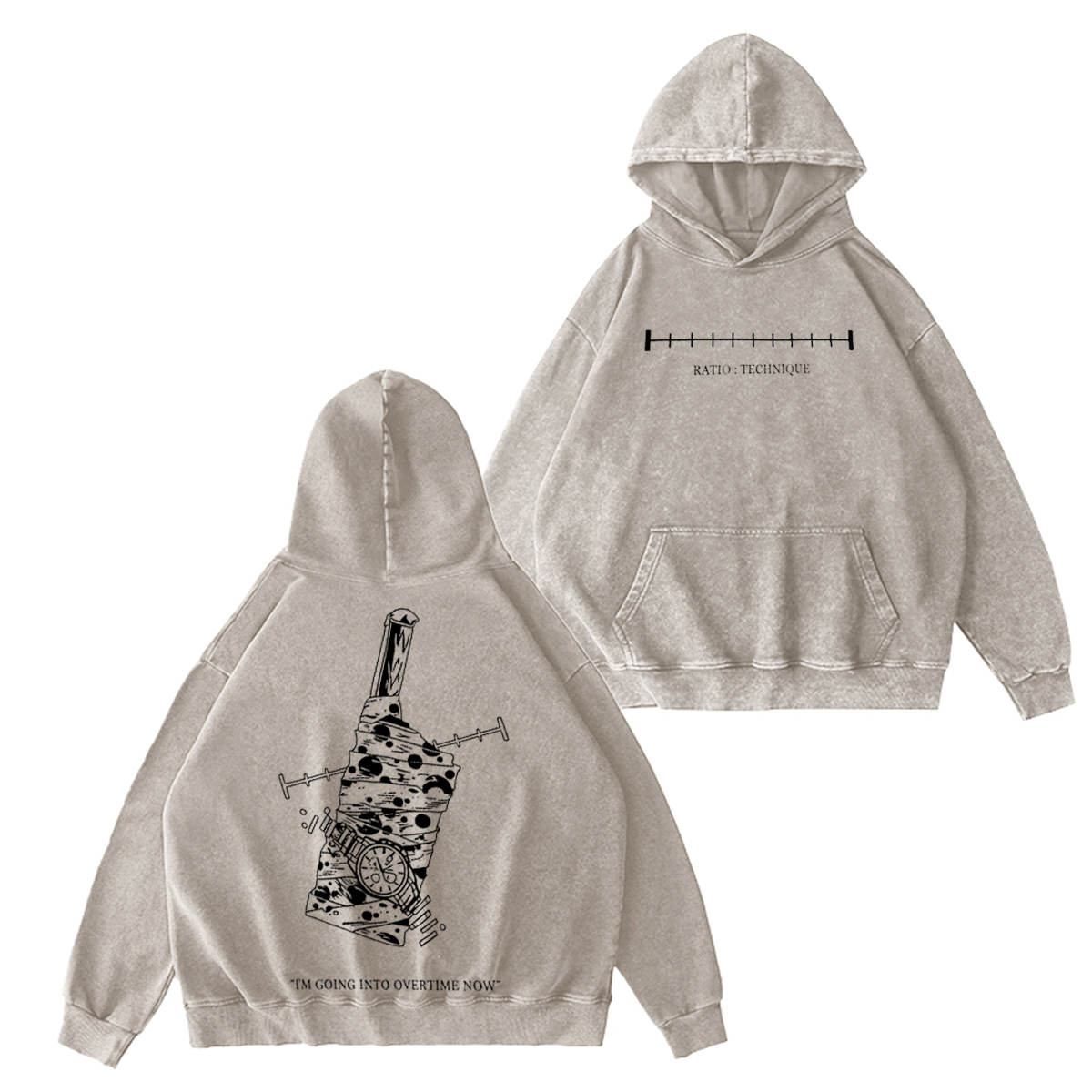 “IM GOING INTO OVERTIME NOW” funny Vintage washed T-shirt/Crewneck/Hoodie