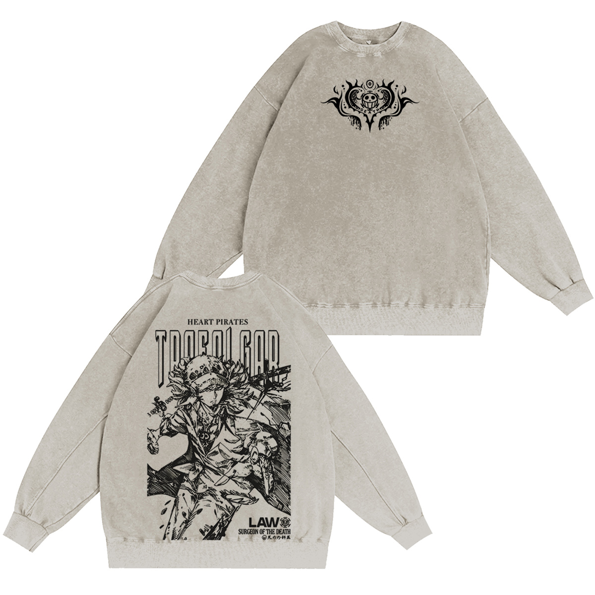 ONE PIECE Vintage washed T-shirt/Crewneck/Hoodie