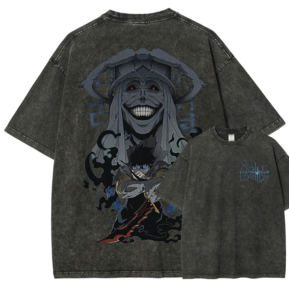 solo leveling Unisex Fit Washed T-Shirt 2502004266