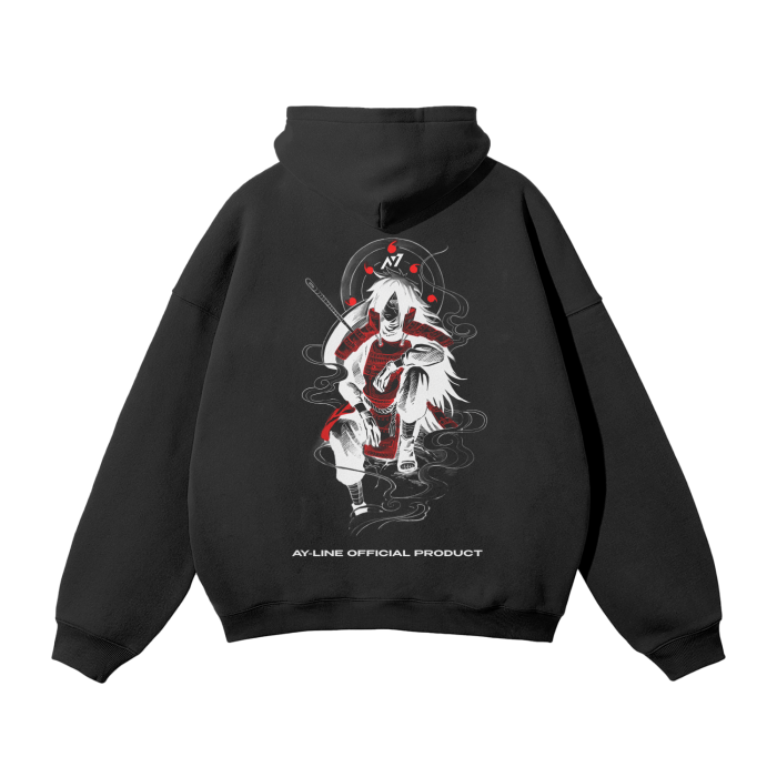 Eye of the Moon Streetwear Hoodie Black