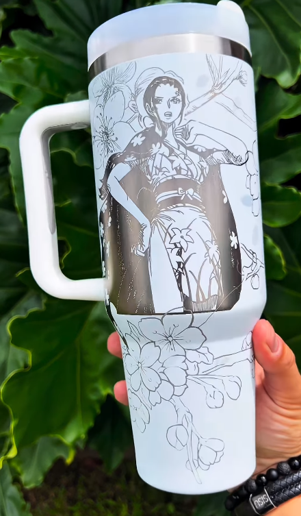 One Piece Themed engraved Stanley Tumbler Cup