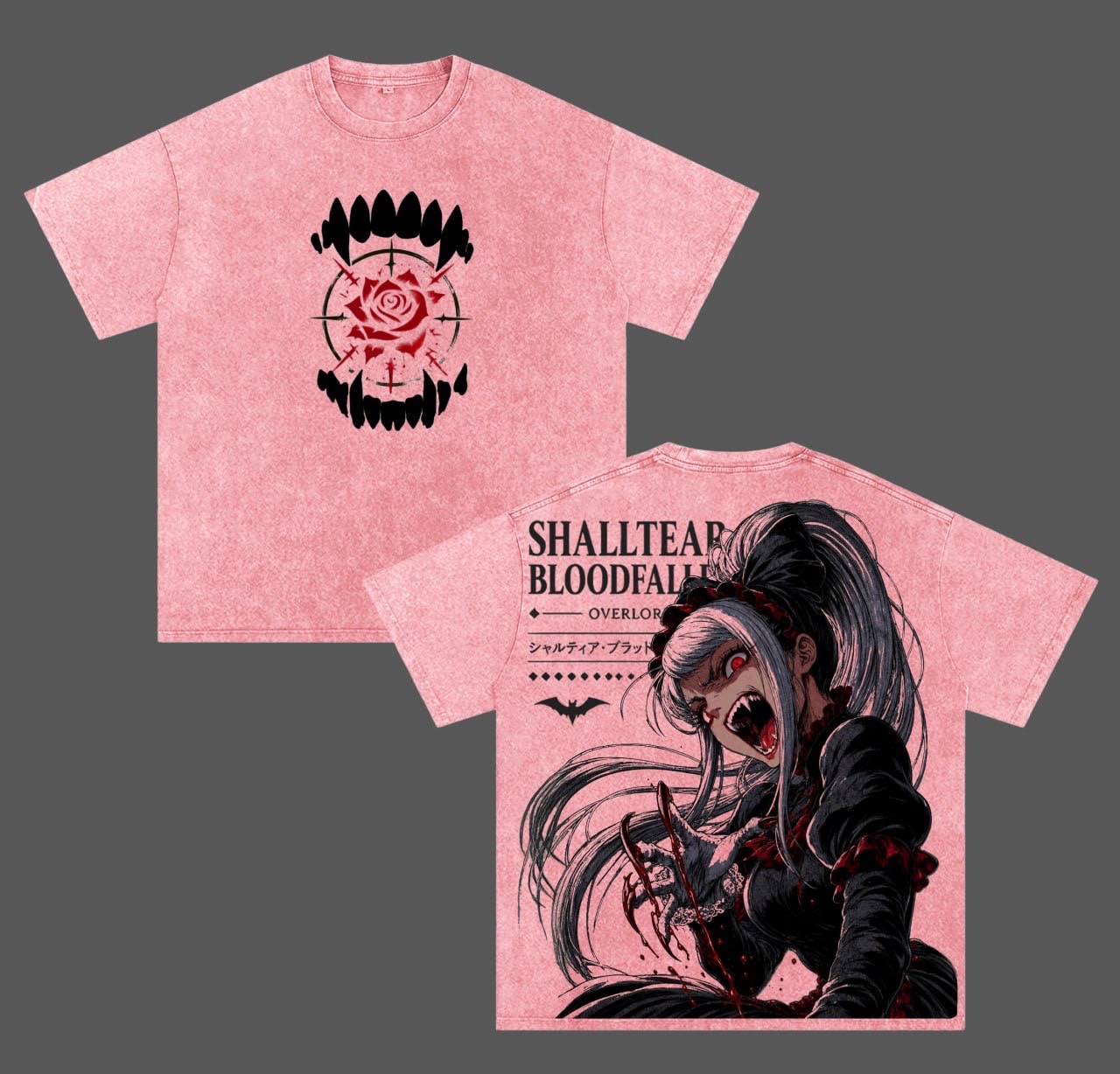 Overlord Anime Washed T-shirt/Crewneck/Hoodie
