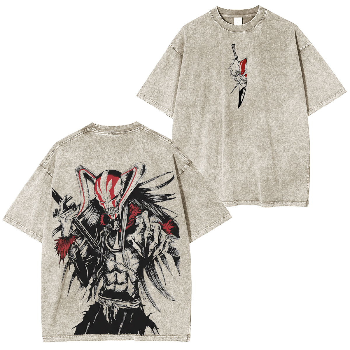  Bleach Manga  :Ichigo Hollow  Vintage washed T-shirt/Crewneck/Hoodie
