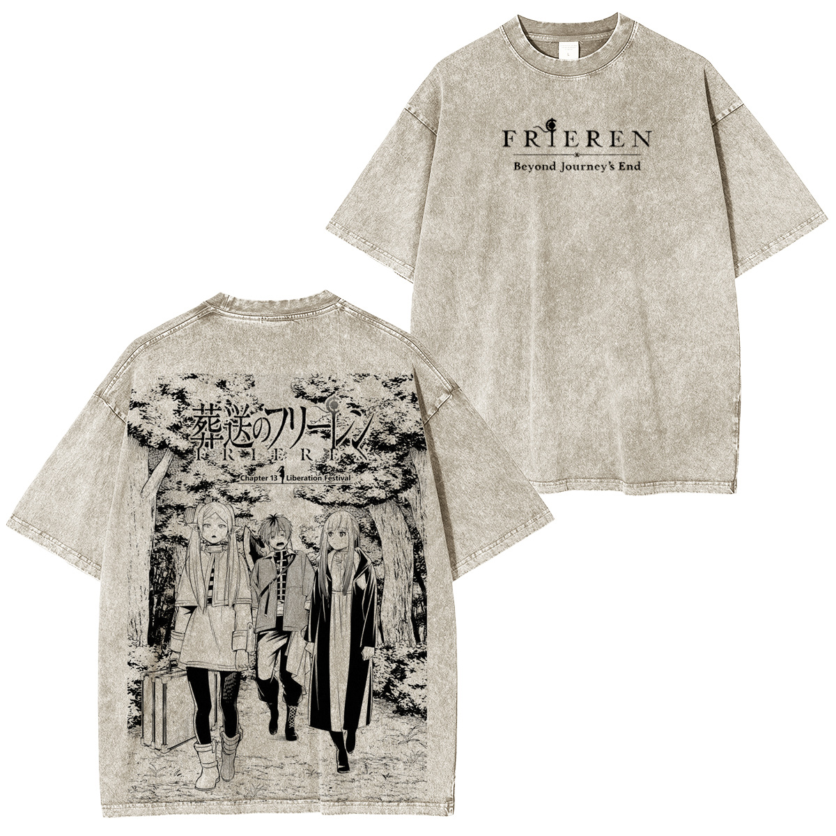Frieren: Beyond Journey's End Vintage washed T-shirt/Crewneck/Hoodie